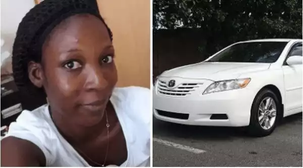 See What Is Happening To Nigerian Lady Who Her Housemaid Stole Her N3m Toyota Camry In Lagos (Photo)